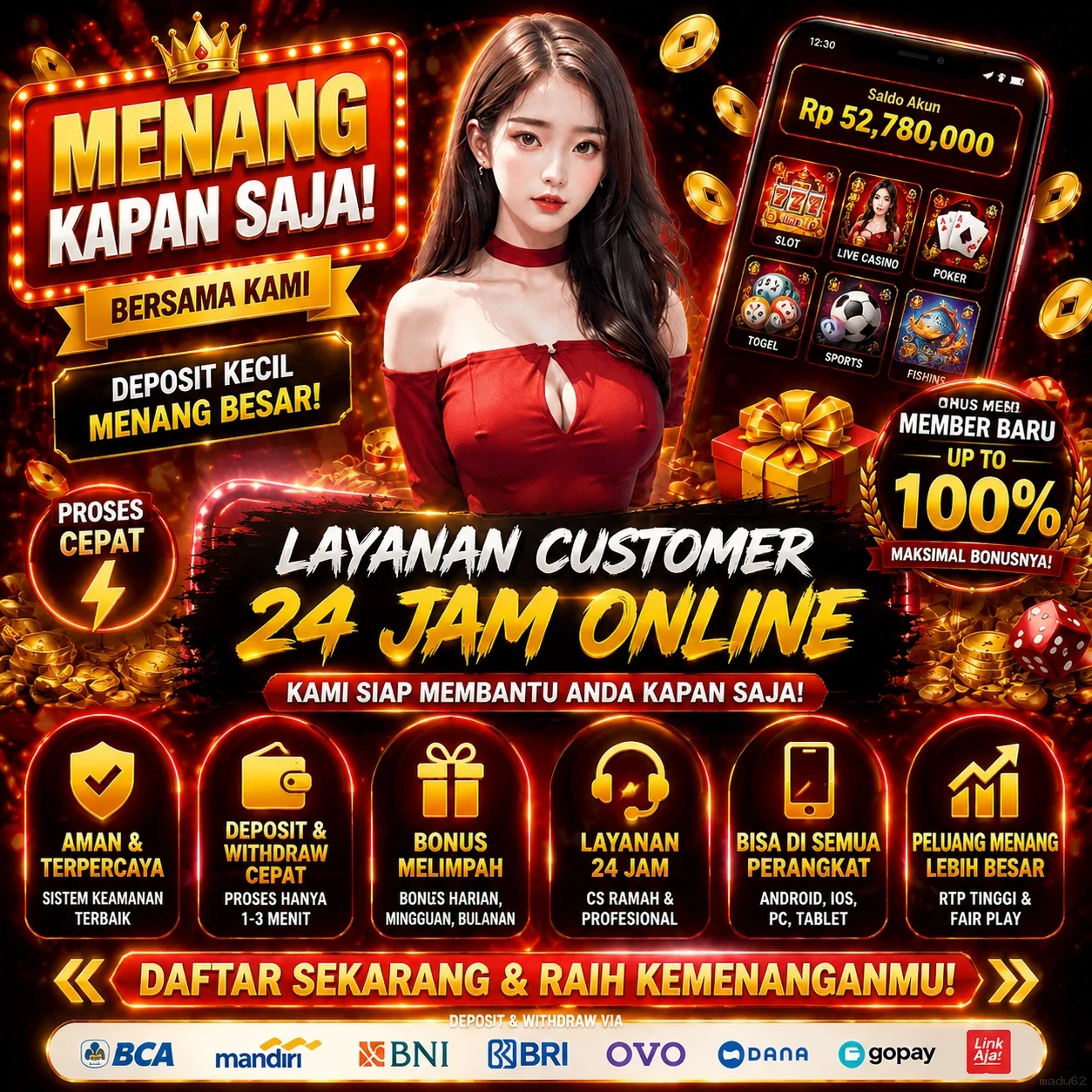 Tampilan antarmuka madu62 APK v4.7.5 saat pengujian performa dan keamanan di perangkat Android